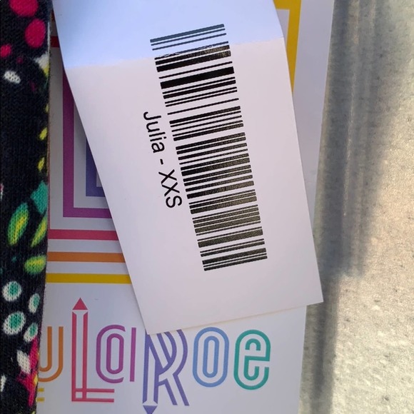 NWT Lularoe Julia Print Dress XXS - Picture 5 of 7